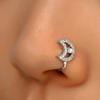 1 шт. модное медное имитация перфорированного U-образного кольца в носу в форме сердца, звездная корона, зажим для носа и ушей, манжеты, ювелирные изделия, подарки для женщин и девочек, украшения для тела