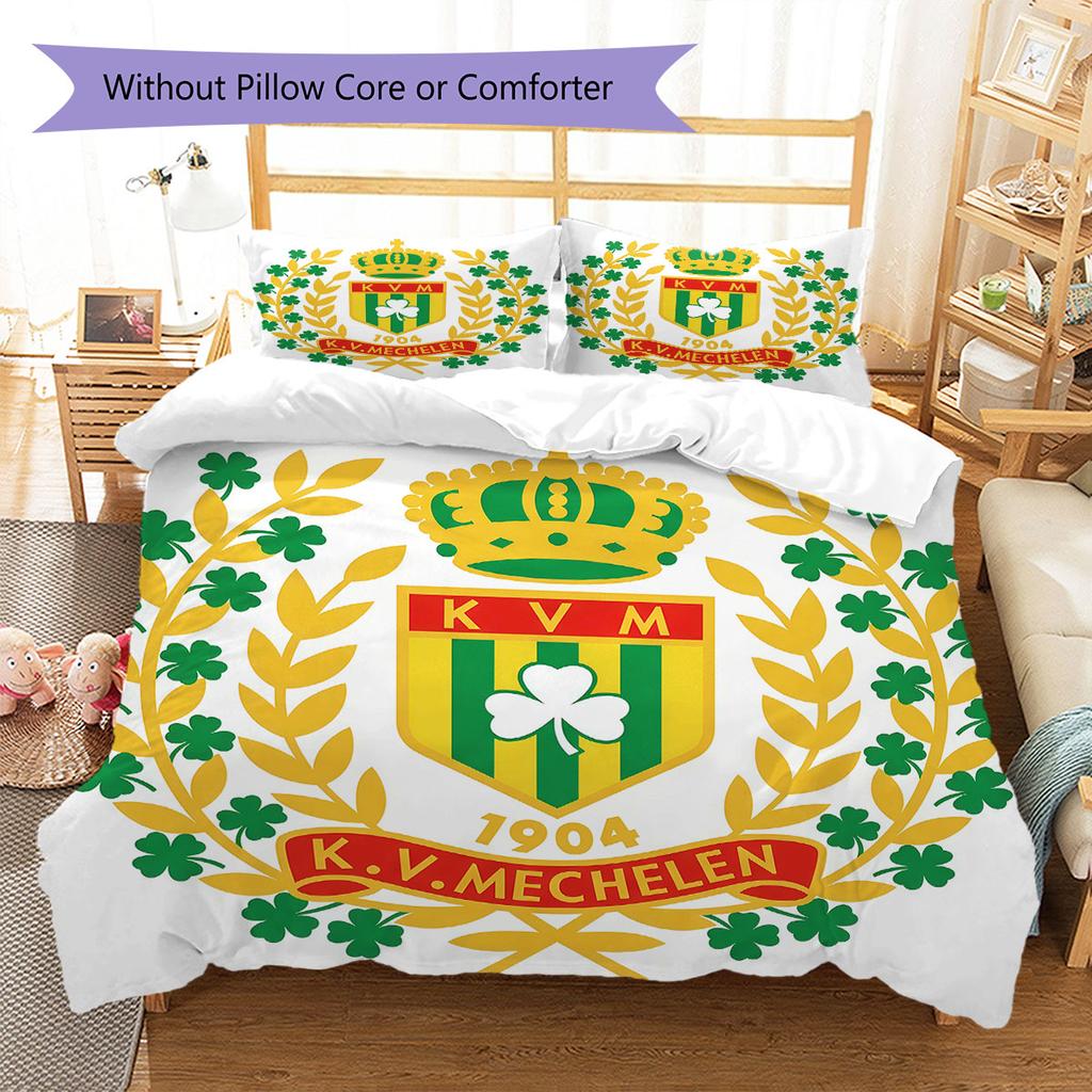 KVMechelen Pattern Bedding Quilt Set Quilt Cover Pillowcase Home Decoration Birthday Gift (1 * duvet cover + 2 * pillowcase, without core)