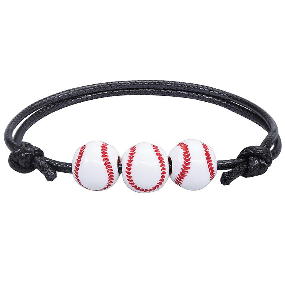 Volleyball Wax Line Woven Bracelet Korean Style Rugby Bracelet Basketball Baseball Bracelet Friend