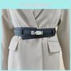 Leather Wide Simple Belt For Women Adjustment For Dress And Coat Styling Gift