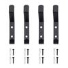 4 Pcs Coat Hooks Wall Mount Coat Hanger Carbon Steel Screw In Wall Hooks for Hanging Heavy Duty S