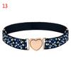 Elastic Adjustable Kids Heart Belt Waist Belt Dresses Girls Elastic Belts