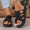 Summer New Women's Flat-bottomed Toe Sandals Style Breathable Beach Sandals