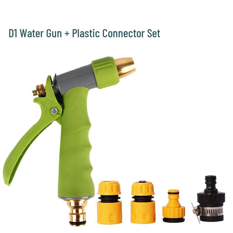 Полностью медный высоконапорный пистолет-распылитель для автомойки и насадка-щетка