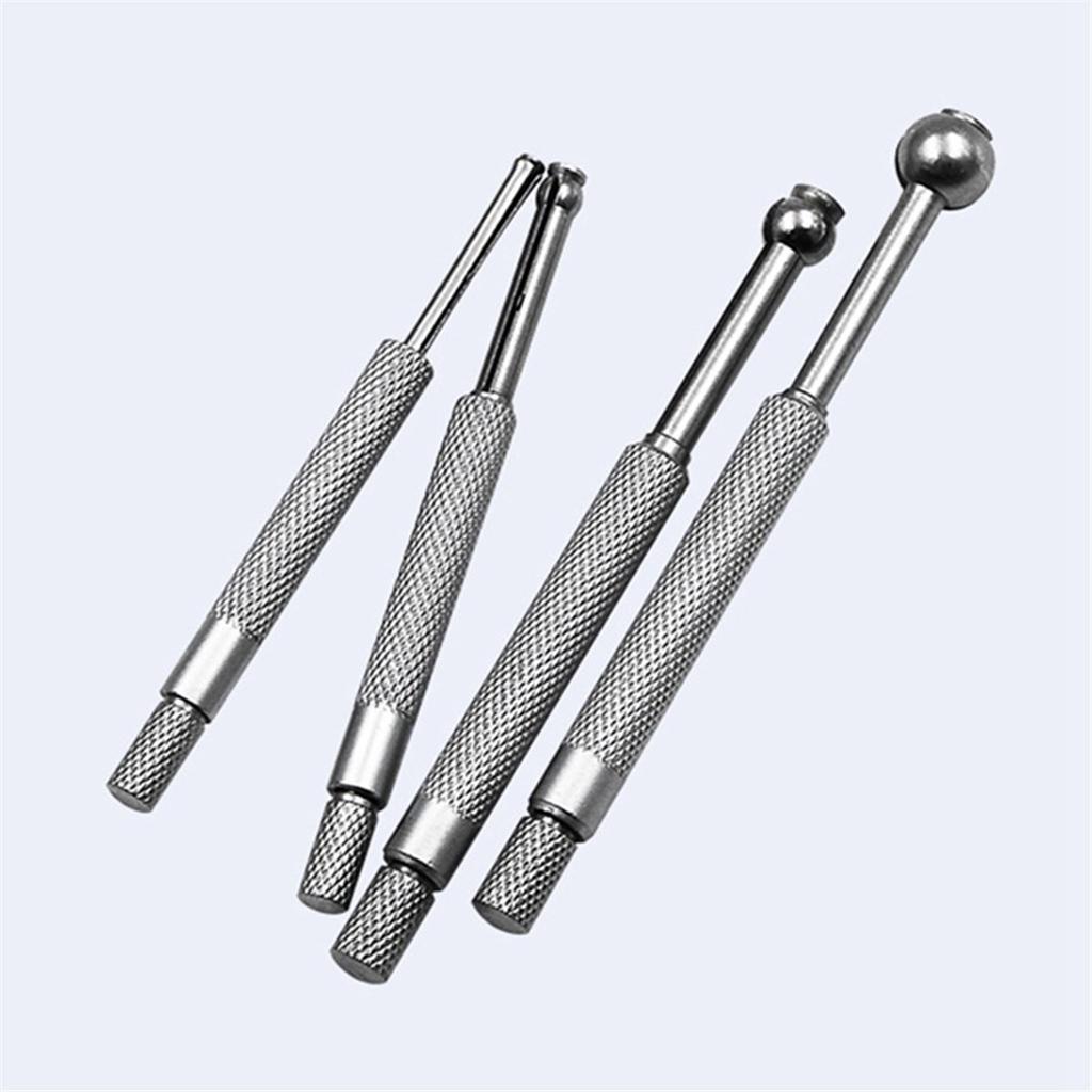 4pcs Telescoping Small Hole Gauge Set Full Round Spherical Shaped Hardened Bore Gauge Round