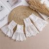 1 Pair of  European Ladylike Style White Lace Cuff Fake Collar Women's Clothing Accessories Wedding Dress Decorative Sleeve