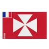 Drapeau - Wallis-et-Futuna - 90 X 150 Cm - Polyester - Impression Recto/verso - Œillets En Fer