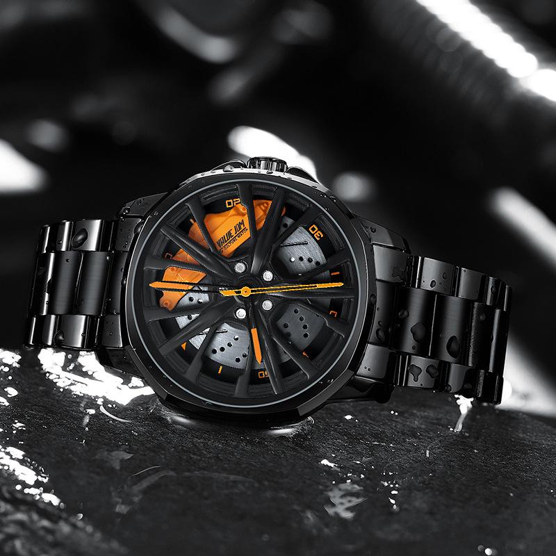 SVJ Wheel Hub Watch Men's Original Imported Hollow Forging Car Modified Calipers