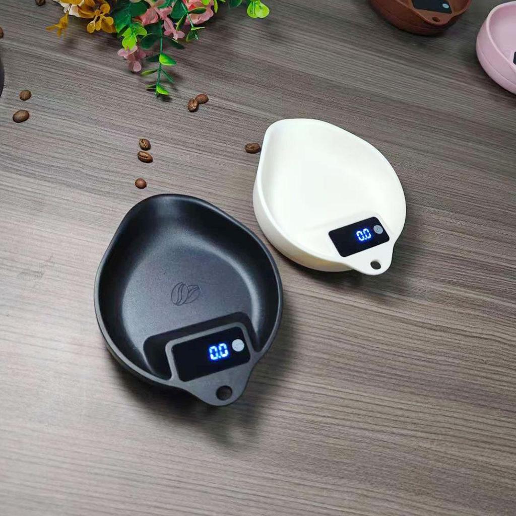 Точно взвешивайте от 0,1 г! Интеллектуальные электронные весы для кофе ручной заварки, взвешивания итальянского кофе, весы-поддон для зерен, портативный дизайн поддона для зерен