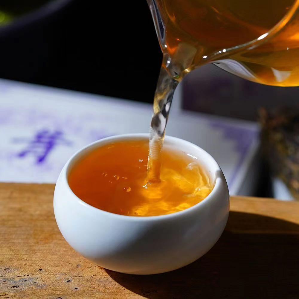 250g Yunnan Puerh Raw Tea Mengku Golden Leaf Pu'er Brick Tea Spring Pu-erh Tea