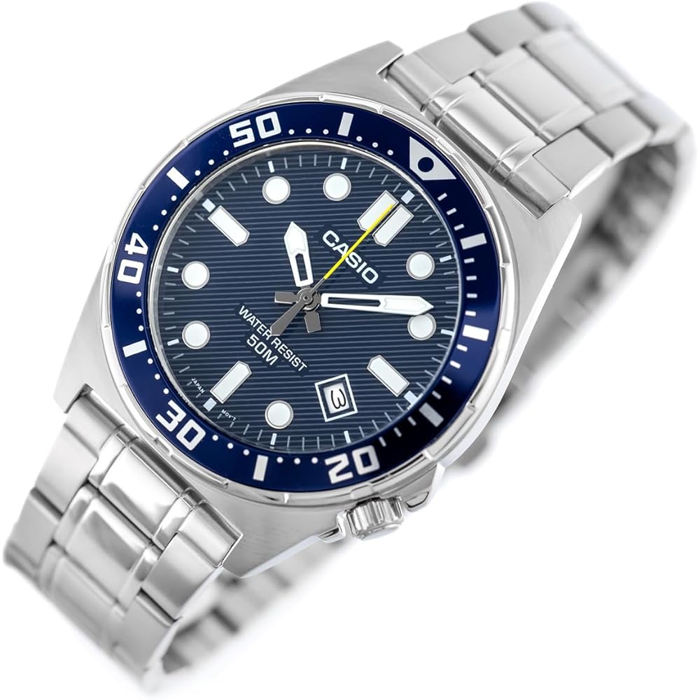 Casio MTD-135D-2AVDF Silver Men's Watch Stainless Steel Water Resistant Quartz