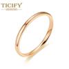 Temperature Niche Titanium Steel Ring Women's Circle Simple Light Face Couple Ring
