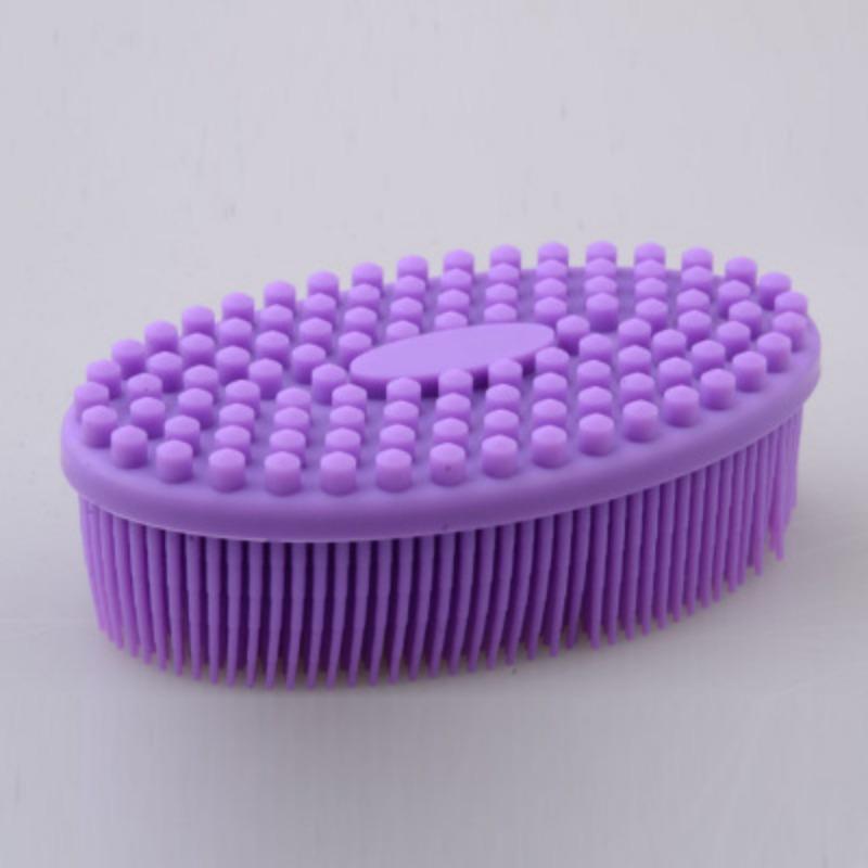 Силиконовая щетка для младенцев, детская массажная щетка для ванны, сенсорная щетка для ванны, мягкая щетка для ванны с волосами