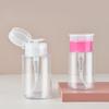 60/150ml Empty Lockable Pump Dispenser Bottle Nail Polish Remover Cleaner Liquid Containers Refillable Clear Cosmetic Container