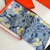 Big-Name Mulberry Silk Scarf Handmade Crimped Twill Silk 90 Square Scarf Printed Silk Scarf 14 Mmi Large Square Scarf