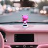 Car Solar Powered Automatic Swing Frog Mini Doll Toy Cartoon Animal Figure Car Interior Dashboard Decoration Desk Home Ornaments
