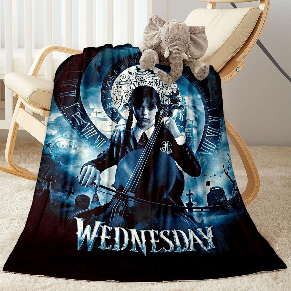 Wednesday blankets Suitable for sofas,travel, living rooms also a good gift for friends and family Suitable for all seasons.