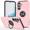 For Samsung Galaxy S25 Case PC+TPU Phone Cover with Rotatable Ring Holder