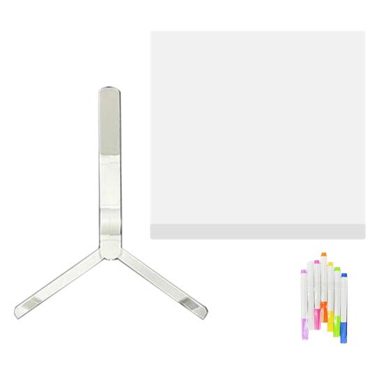 LED Note Board with 7 Colors Pen Reusable Easy To Use Glowing Acrylic Message Marker Board with Light LED Illuminated Drawing Board