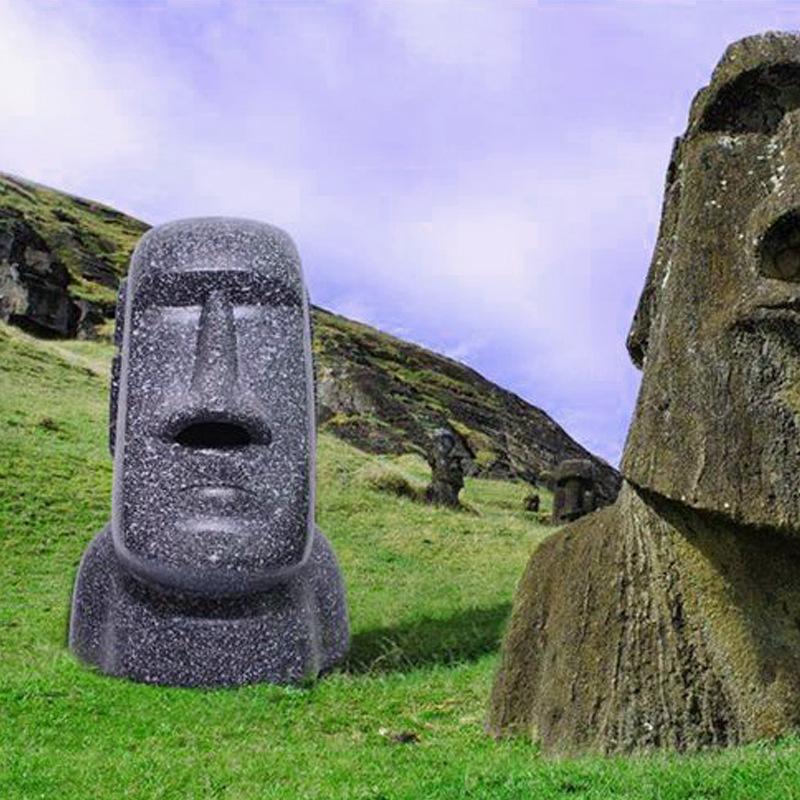 Креативная коробка для салфеток, Высококачественная коробка для салфеток, квадратная форма Моаи, каменная статуя острова Пасхи, домашняя коробка для салфеток