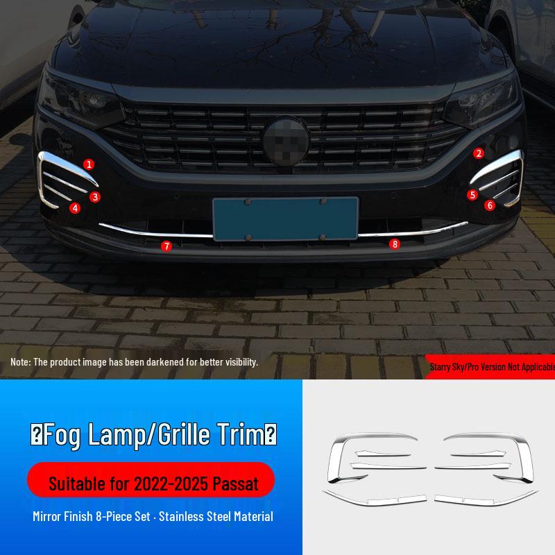 Декоративная накладка на рамку противотуманной фары Volkswagen Passat