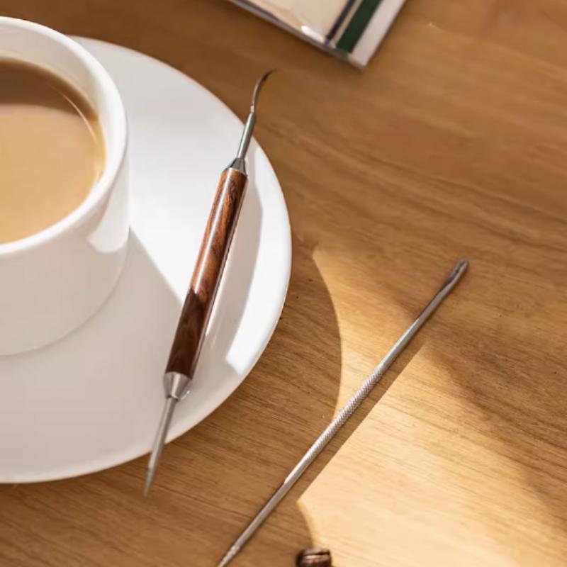 1 Ручка для латте-арта Redwood Coffee, Иглы из нержавеющей стали, Кухонные инструменты, Кофейные аксессуары, Деревянная ручка