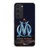 Phone Case - MANIACASE - Samsung Galaxy S23 - Silicone - OM Logo Blue and Gold - Flexible