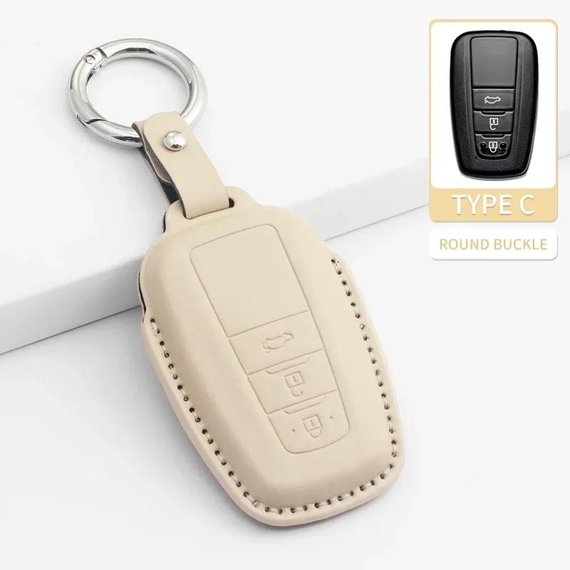 Чехол-оболочка для автомобильного ключа с 2/3 кнопками, брелок для Toyota Prius Camry Corolla CHR C-HR RAV4 Land Cruiser, брелок-пульт, аксессуары из ПУ