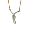 Les Trésors De Lily [D6726] - Gold Plated Necklace 'Temptation' White Gold - 3 Cm