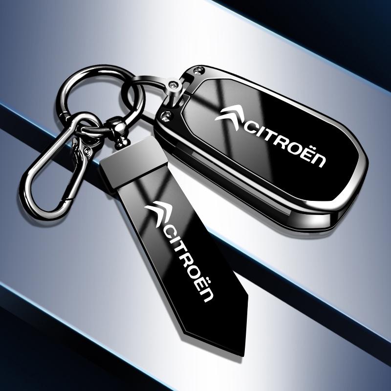 YKFEA1 Zinc Alloy High-end Car Key Cover For Citroen C1 C2 C3 C4 C5 C6 VTS Xsara C-Crosser Berlingo Jumpy Key Bag Keychain Accessories