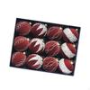 12 Christmas Balls Made of Velvet for Decoration, Flocked And Decorative Parties.