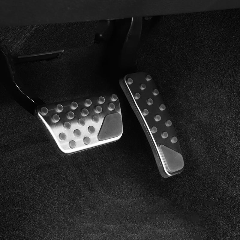 For Dodge Challenger Charger Stainless Car Accelerator Gas Brake Pedal Clutch Pedals Cover For Chrysler 300/300C Accessories