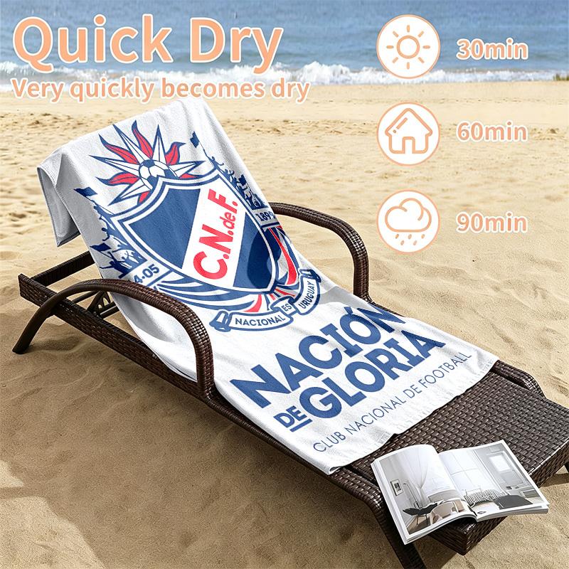 Club Nacional Football Beach towels also serve as bath towels summer essential a musthave for the outdoors the beach and the pool