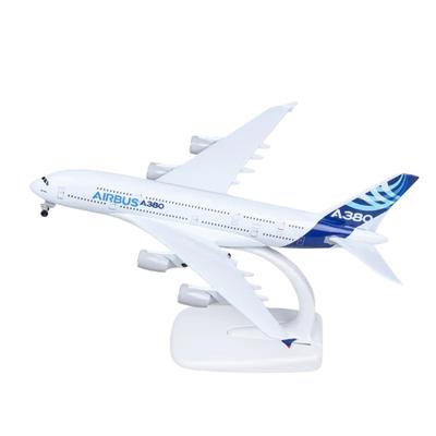 20СМ Игрушечные самолеты для мальчиков Литой металлический Airbus A380 Прототип Авиакомпании Самолеты Модель Игрушка для коллекции