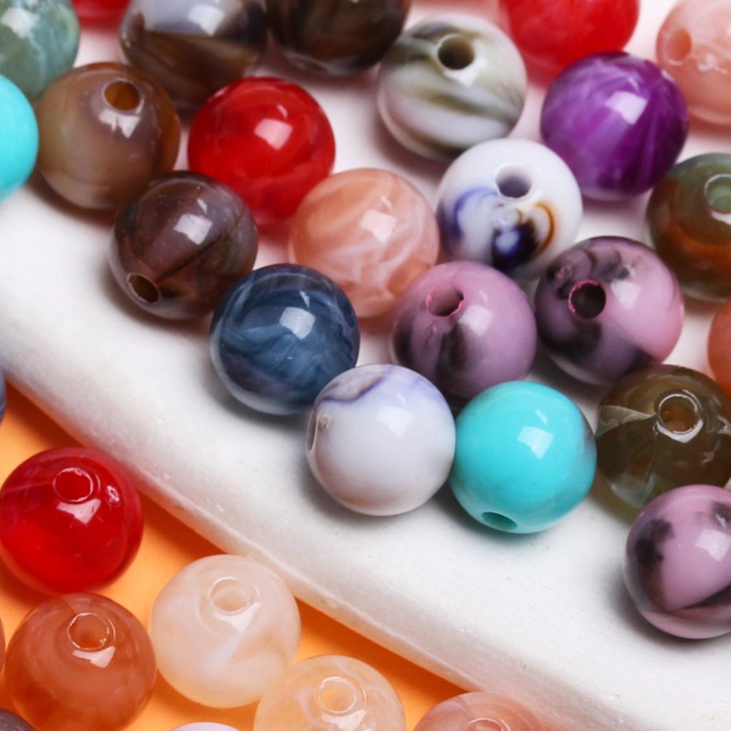 Креативные 30 шт. бисерные аксессуары имитация нефрита камень облака эффект смолы изготовление ювелирных изделий мода ручная работа браслет ожерелье аксессуары круглый 8 мм