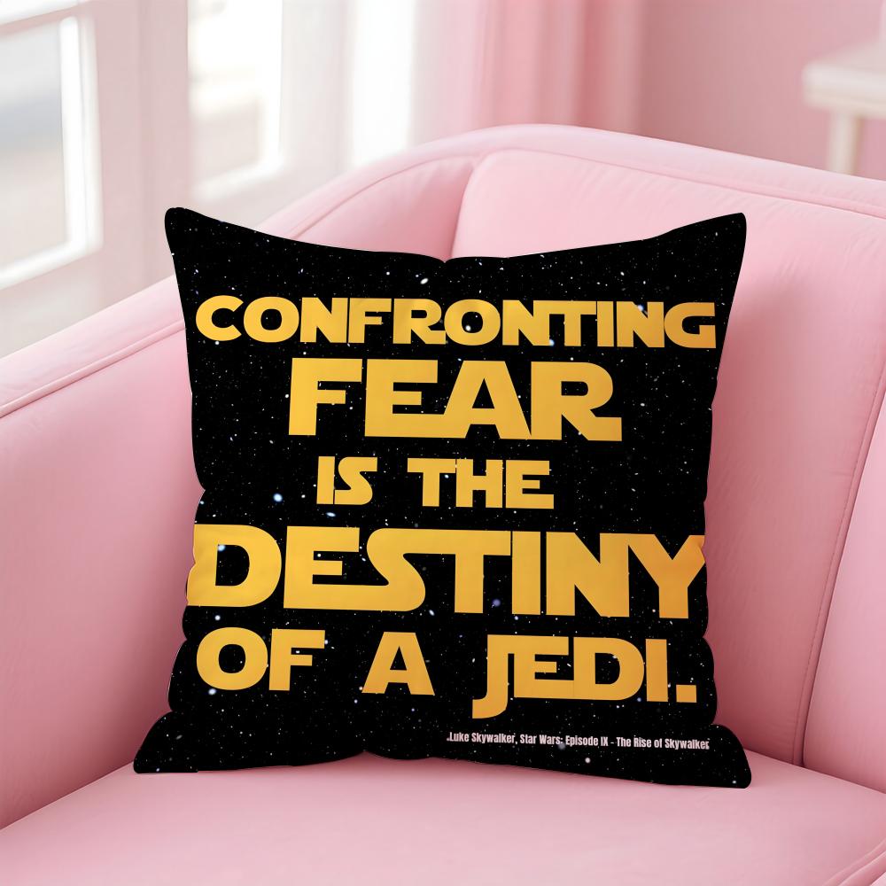PPersonalized quotes Cushion Cover Pillow Case Soft Friendly Fabric Concealed Zipper