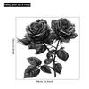 Creative Black Rose Wall Stickers Personalized Bedroom Living Room Home Decor Wall Decoration Peel and Stick
