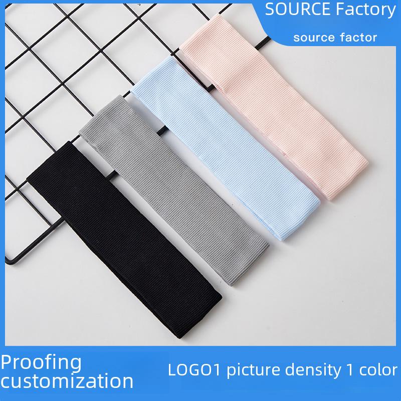 Унисекс-повязка на голову с вышивкой, впитывающая пот, для занятий спортом, бега, фитнеса и йоги