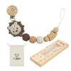 Storage Bag Teething Toys Beech Wood Soother Chain Dummy Holder Pacifier Holder Baby Pacifier Clips
