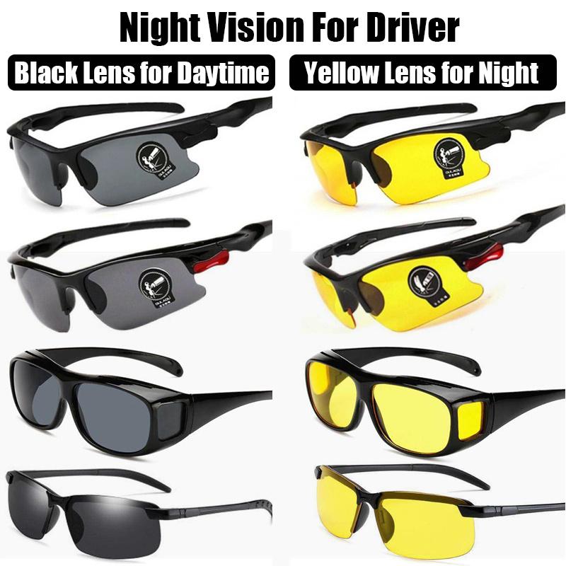 Night Vision Glasses Sunglasses Men Outdoor Sport Sun Glasses Day Night Vision Driver Goggles Non Polarized Glasses