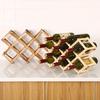 Wooden Wine Storage Rack Bee-Shaped Design No Assembly Required Horizontal Bottle Placement Moist Cork 3-10 Bottles Versatile Display Organizer