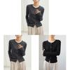Womens Knit Cardigan With Fringed Design For Casual Fall Wear