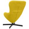 Egg Chair Yellow 63 x 73 x 90 cm Velvet
