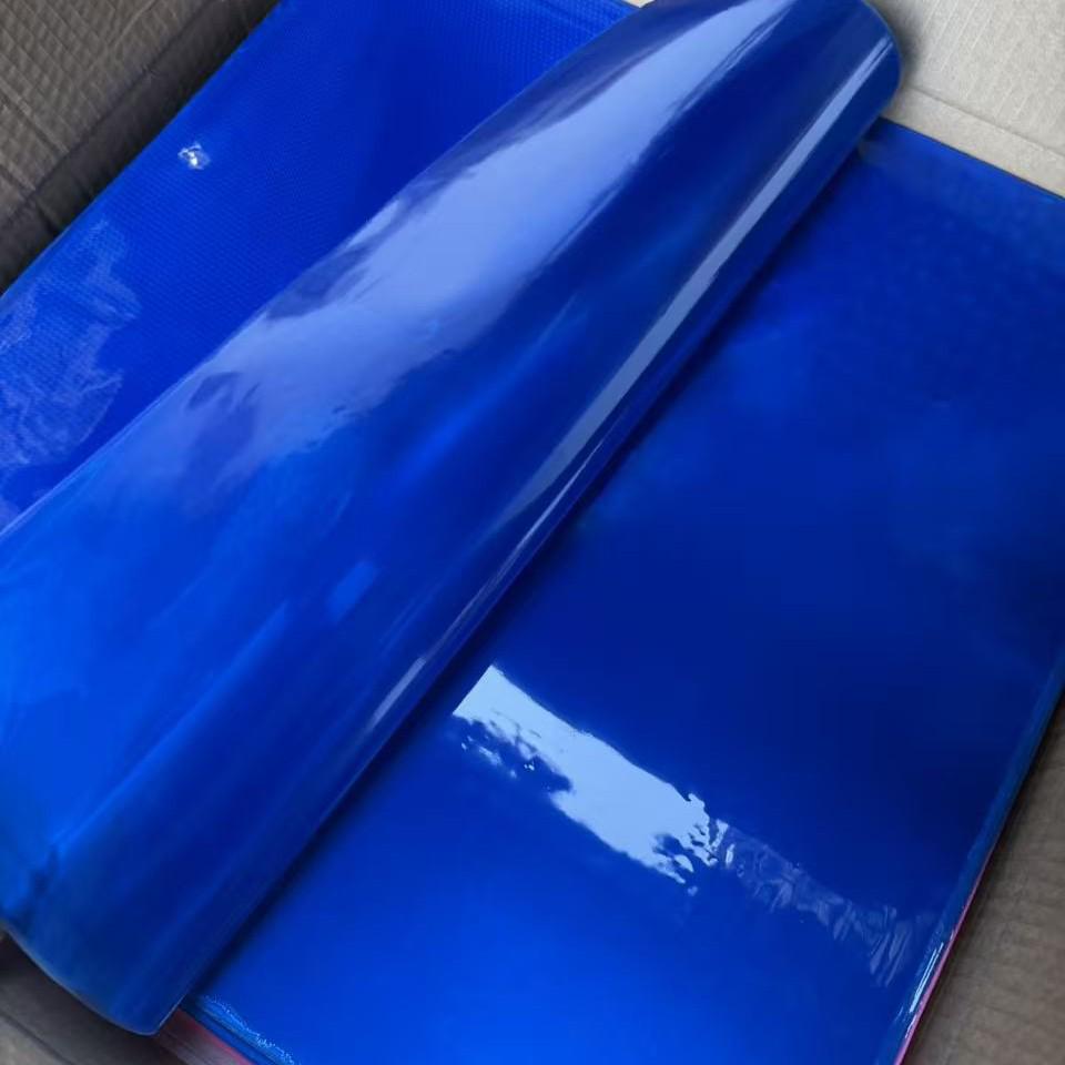 Royal Blue Reflective PVC Film: Eco-Friendly, Ultra-Bright, Waterproof Engineering Grade Warning Sheet.