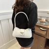 2024 весна новый темперамент простая маленькая сумка с бантом женская сумка подмышкой универсальная сумка через плечо женская