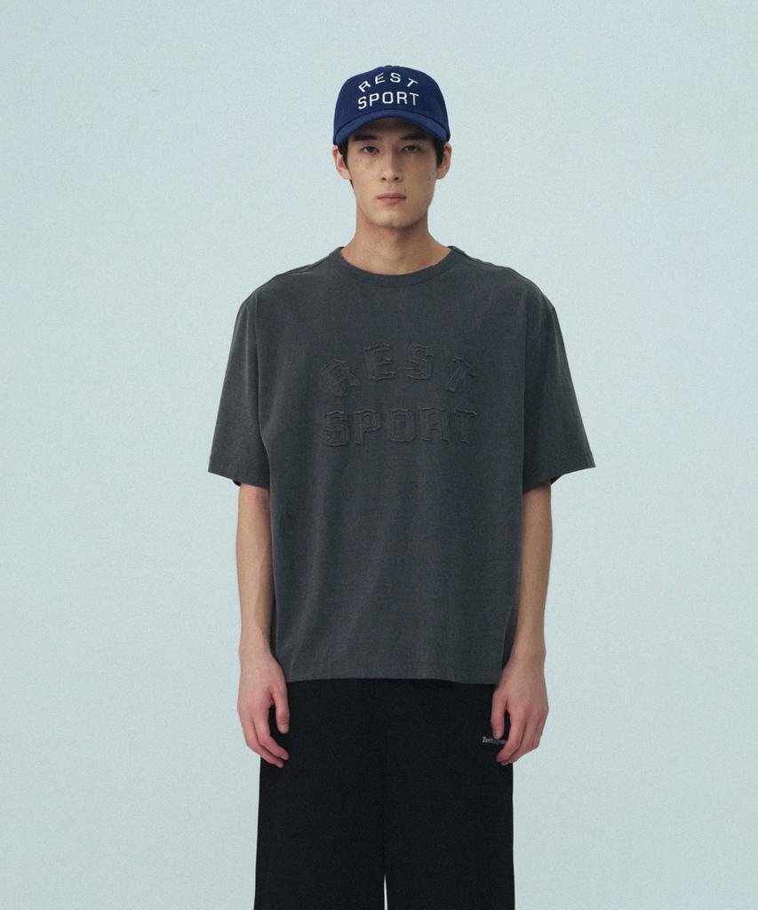 REST&RECREATION Rs Pigment T-Shirt - Charcoal