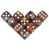 10Pcs Polyhedral Dices Set 6 Sided D6 16mm for DND Props Games Party Accessaries Mixed Color Dices