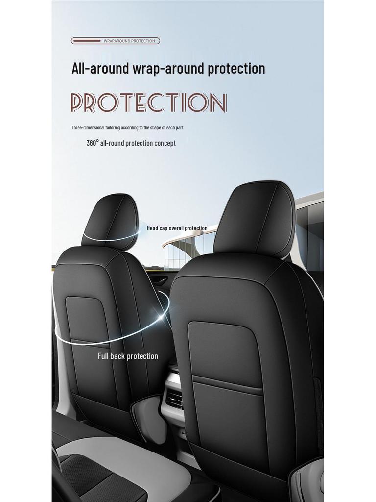 Wuling Starlight Car Seat Cushion - Universal Leather, Four Seasons, Five-Seat Compatible