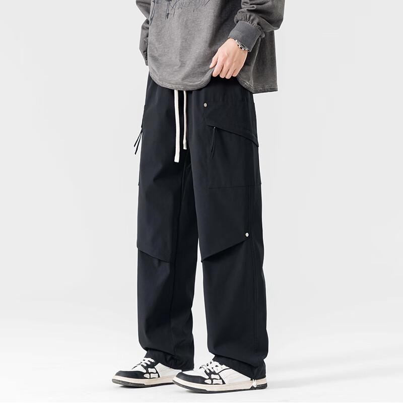 Wassup Sohot Men's Casual Cargo Straight Pants