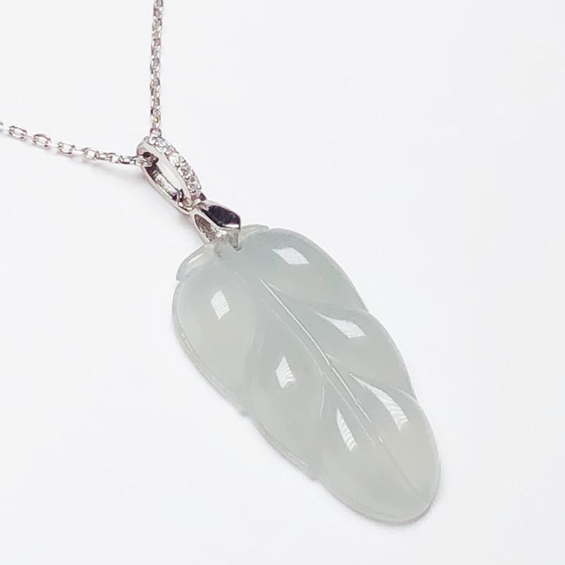 Ожерелье с подвеской из стерлингового серебра S925 с небольшой пряжкой из нефрита – дизайн Будды своими руками